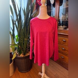 Eddie Bauer Raspberry Long Sleeve Top